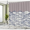 image:imageAmbesonne Sports Shower Curtain Realistic Softballs Pile American Natonal Sports Culture Team Play Game Competition Cloth Fabric Bathroom Decor Set with Hooks 69 W x 75 L Beige RedDark Warm