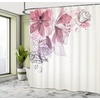 image:imageAmbesonne Sports Shower Curtain Realistic Softballs Pile American Natonal Sports Culture Team Play Game Competition Cloth Fabric Bathroom Decor Set with Hooks 69 W x 75 L Beige RedDried Rose Mauve