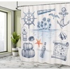image:imageAmbesonne Sports Shower Curtain Realistic Softballs Pile American Natonal Sports Culture Team Play Game Competition Cloth Fabric Bathroom Decor Set with Hooks 69 W x 75 L Beige RedDark Blue Orange White