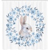 image:imageAmbesonne Sports Shower Curtain Realistic Softballs Pile American Natonal Sports Culture Team Play Game Competition Cloth Fabric Bathroom Decor Set with Hooks 69 W x 75 L Beige RedBlue White