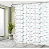 image:imageAmbesonne Sports Shower Curtain Realistic Softballs Pile American Natonal Sports Culture Team Play Game Competition Cloth Fabric Bathroom Decor Set with Hooks 69 W x 75 L Beige RedGrey Teal