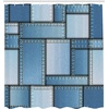 image:imageAmbesonne Vintage Shower Curtain Retro Vibrant Stripes Funky Lines Design Patterns Abstract Print Cloth Fabric Bathroom Decor Set with Hooks 69 W x 75 L Dark TealBlue Pale Blue