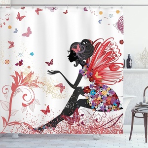 image:imageAmbesonne Sports Shower Curtain Realistic Softballs Pile American Natonal Sports Culture Team Play Game Competition Cloth Fabric Bathroom Decor Set with Hooks 69 W x 75 L Beige RedDark Coral