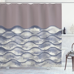 image:imageAmbesonne Sports Shower Curtain Realistic Softballs Pile American Natonal Sports Culture Team Play Game Competition Cloth Fabric Bathroom Decor Set with Hooks 69 W x 75 L Beige RedDark Warm