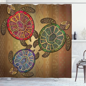 image:imageAmbesonne Sports Shower Curtain Realistic Softballs Pile American Natonal Sports Culture Team Play Game Competition Cloth Fabric Bathroom Decor Set with Hooks 69 W x 75 L Beige RedGreen and Brown