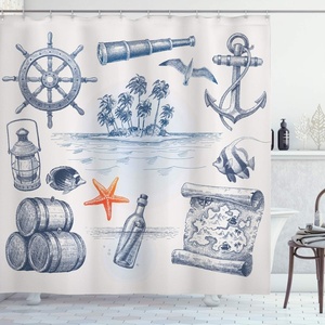image:imageAmbesonne Sports Shower Curtain Realistic Softballs Pile American Natonal Sports Culture Team Play Game Competition Cloth Fabric Bathroom Decor Set with Hooks 69 W x 75 L Beige RedDark Blue Orange White