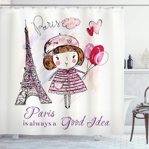 image:imageAmbesonne Sports Shower Curtain Realistic Softballs Pile American Natonal Sports Culture Team Play Game Competition Cloth Fabric Bathroom Decor Set with Hooks 69 W x 75 L Beige RedPale Pink Purple White