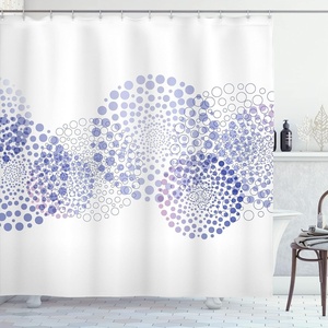 image:imageAmbesonne Vintage Shower Curtain Retro Vibrant Stripes Funky Lines Design Patterns Abstract Print Cloth Fabric Bathroom Decor Set with Hooks 69 W x 75 L Dark TealBlue Lavender