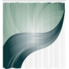 image:imageAmbesonne Modern Shower Curtain Abstract Space Harmony Rounds and Circle Lines with Leafy Orbits Boho Cloth Fabric Bathroom Decor Set with Hooks 69 W x 70 L Pale Mustard Dark BrownDark Teal
