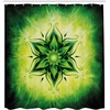 image:imageAmbesonne Modern Shower Curtain Abstract Space Harmony Rounds and Circle Lines with Leafy Orbits Boho Cloth Fabric Bathroom Decor Set with Hooks 69 W x 70 L Pale Mustard Dark BrownEmerald Lime Green