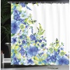 image:imageAmbesonne Modern Shower Curtain Abstract Space Harmony Rounds and Circle Lines with Leafy Orbits Boho Cloth Fabric Bathroom Decor Set with Hooks 69 W x 70 L Pale Mustard Dark BrownYellow Blue