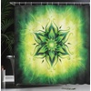 image:imageAmbesonne Modern Shower Curtain Abstract Space Harmony Rounds and Circle Lines with Leafy Orbits Boho Cloth Fabric Bathroom Decor Set with Hooks 69 W x 70 L Pale Mustard Dark BrownEmerald Lime Green