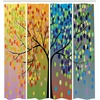 image:imageAmbesonne Modern Shower Curtain Abstract Space Harmony Rounds and Circle Lines with Leafy Orbits Boho Cloth Fabric Bathroom Decor Set with Hooks 69 W x 70 L Pale Mustard Dark BrownBlack White Multicolor