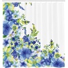 image:imageAmbesonne Modern Shower Curtain Abstract Space Harmony Rounds and Circle Lines with Leafy Orbits Boho Cloth Fabric Bathroom Decor Set with Hooks 69 W x 70 L Pale Mustard Dark BrownYellow Blue