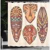 image:imageAmbesonne Modern Shower Curtain Abstract Space Harmony Rounds and Circle Lines with Leafy Orbits Boho Cloth Fabric Bathroom Decor Set with Hooks 69 W x 70 L Pale Mustard Dark BrownPlum Orange