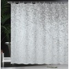 image:imageAmbesonne Modern Shower Curtain Abstract Space Harmony Rounds and Circle Lines with Leafy Orbits Boho Cloth Fabric Bathroom Decor Set with Hooks 69 W x 70 L Pale Mustard Dark BrownPale Slate