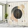 image:imageAmbesonne Modern Shower Curtain Abstract Space Harmony Rounds and Circle Lines with Leafy Orbits Boho Cloth Fabric Bathroom Decor Set with Hooks 69 W x 70 L Pale Mustard Dark BrownPale Mustard Dark Brown
