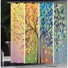 image:imageAmbesonne Modern Shower Curtain Abstract Space Harmony Rounds and Circle Lines with Leafy Orbits Boho Cloth Fabric Bathroom Decor Set with Hooks 69 W x 70 L Pale Mustard Dark BrownBlack White Multicolor