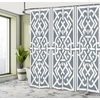 image:imageAmbesonne Orange Shower Curtain Triangle Mosaic Shapes and Patterns with Abstract Pixel Effect Photo Background Cloth Fabric for Bathroom Home Decor Set with Hooks 69 W x 70 L Ginger OrangePurpleblue White