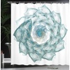 image:imageAmbesonne Orange Shower Curtain Triangle Mosaic Shapes and Patterns with Abstract Pixel Effect Photo Background Cloth Fabric for Bathroom Home Decor Set with Hooks 69 W x 70 L Ginger OrangeTeal