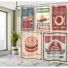 image:imageAmbesonne Orange Shower Curtain Triangle Mosaic Shapes and Patterns with Abstract Pixel Effect Photo Background Cloth Fabric for Bathroom Home Decor Set with Hooks 69 W x 70 L Ginger OrangeWhite Burgundy Multicolor