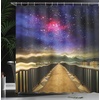 image:imageAmbesonne Orange Shower Curtain Triangle Mosaic Shapes and Patterns with Abstract Pixel Effect Photo Background Cloth Fabric for Bathroom Home Decor Set with Hooks 69 W x 70 L Ginger OrangePale Brown Hot Pink