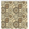 image:imageAmbesonne Orange Shower Curtain Triangle Mosaic Shapes and Patterns with Abstract Pixel Effect Photo Background Cloth Fabric for Bathroom Home Decor Set with Hooks 69 W x 70 L Ginger OrangeBeige Brown
