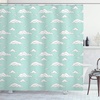 image:imageAmbesonne Orange Shower Curtain Triangle Mosaic Shapes and Patterns with Abstract Pixel Effect Photo Background Cloth Fabric for Bathroom Home Decor Set with Hooks 69 W x 70 L Ginger OrangeSeafoam White