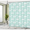 image:imageAmbesonne Orange Shower Curtain Triangle Mosaic Shapes and Patterns with Abstract Pixel Effect Photo Background Cloth Fabric for Bathroom Home Decor Set with Hooks 69 W x 70 L Ginger OrangeSeafoam White