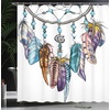 image:imageAmbesonne Orange Shower Curtain Triangle Mosaic Shapes and Patterns with Abstract Pixel Effect Photo Background Cloth Fabric for Bathroom Home Decor Set with Hooks 69 W x 70 L Ginger OrangeBlue Purple White