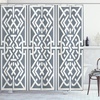 image:imageAmbesonne Orange Shower Curtain Triangle Mosaic Shapes and Patterns with Abstract Pixel Effect Photo Background Cloth Fabric for Bathroom Home Decor Set with Hooks 69 W x 70 L Ginger OrangePurpleblue White