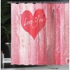image:imageAmbesonne Orange Shower Curtain Triangle Mosaic Shapes and Patterns with Abstract Pixel Effect Photo Background Cloth Fabric for Bathroom Home Decor Set with Hooks 69 W x 70 L Ginger OrangeRed Pink