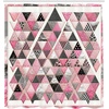 image:imageAmbesonne Pink Shower Curtain Blushy Fashion of Abstract Geometric Triangle Pattern with Stripes and Dots Cloth Fabric Bathroom Decor Set with Hooks 69 W x 70 L Blush White Dark GreyBlush White Dark Grey