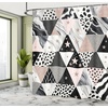 image:imageAmbesonne Pink Shower Curtain Blushy Fashion of Abstract Geometric Triangle Pattern with Stripes and Dots Cloth Fabric Bathroom Decor Set with Hooks 69 W x 70 L Blush White Dark GreyDimgray Pale Taupe Rose