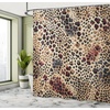 image:imageAmbesonne Pink Shower Curtain Blushy Fashion of Abstract Geometric Triangle Pattern with Stripes and Dots Cloth Fabric Bathroom Decor Set with Hooks 69 W x 70 L Blush White Dark GreyCamel Dried Rose