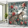 image:imageAmbesonne Pink Shower Curtain Blushy Fashion of Abstract Geometric Triangle Pattern with Stripes and Dots Cloth Fabric Bathroom Decor Set with Hooks 69 W x 70 L Blush White Dark GreyGrey Teal and Scarlet