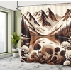 image:imageAmbesonne Pink Shower Curtain Blushy Fashion of Abstract Geometric Triangle Pattern with Stripes and Dots Cloth Fabric Bathroom Decor Set with Hooks 69 W x 70 L Blush White Dark GreyPale Redwood Eggshell
