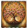 image:imageAmbesonne Western Shower Curtain Country Theme Hand Drawn Illustration of American Wild West Desert with Cowboys Cloth Fabric Bathroom Decor Set with Hooks 69 W x 75 L Umber CreamGreen Pale Pink Amber