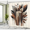 image:imageAmbesonne Western Shower Curtain Country Theme Hand Drawn Illustration of American Wild West Desert with Cowboys Cloth Fabric Bathroom Decor Set with Hooks 69 W x 75 L Umber CreamCinnamon Beige Black