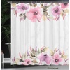 image:imageAmbesonne Western Shower Curtain Country Theme Hand Drawn Illustration of American Wild West Desert with Cowboys Cloth Fabric Bathroom Decor Set with Hooks 69 W x 75 L Umber CreamLilac Pink