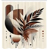 image:imageAmbesonne Western Shower Curtain Country Theme Hand Drawn Illustration of American Wild West Desert with Cowboys Cloth Fabric Bathroom Decor Set with Hooks 69 W x 75 L Umber CreamBeige Umber Charcoal Grey