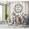 image:imageAmbesonne Western Shower Curtain Country Theme Hand Drawn Illustration of American Wild West Desert with Cowboys Cloth Fabric Bathroom Decor Set with Hooks 69 W x 75 L Umber CreamPale Brown Pale Rose Ecru