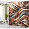 image:imageAmbesonne Western Shower Curtain Country Theme Hand Drawn Illustration of American Wild West Desert with Cowboys Cloth Fabric Bathroom Decor Set with Hooks 69 W x 75 L Umber CreamBlue Grey Camel Maroon