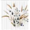 image:imageAmbesonne Western Shower Curtain Country Theme Hand Drawn Illustration of American Wild West Desert with Cowboys Cloth Fabric Bathroom Decor Set with Hooks 69 W x 75 L Umber CreamEcru Pale Slate Blue