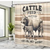 image:imageAmbesonne Western Shower Curtain Country Theme Hand Drawn Illustration of American Wild West Desert with Cowboys Cloth Fabric Bathroom Decor Set with Hooks 69 W x 75 L Umber CreamAlmond Beige Black