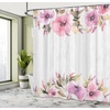image:imageAmbesonne Western Shower Curtain Country Theme Hand Drawn Illustration of American Wild West Desert with Cowboys Cloth Fabric Bathroom Decor Set with Hooks 69 W x 75 L Umber CreamLilac Pink