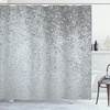 image:imageAmbesonne Modern Shower Curtain Abstract Space Harmony Rounds and Circle Lines with Leafy Orbits Boho Cloth Fabric Bathroom Decor Set with Hooks 69 W x 70 L Pale Mustard Dark BrownPale Slate