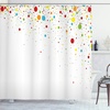 image:imageAmbesonne Orange Shower Curtain Triangle Mosaic Shapes and Patterns with Abstract Pixel Effect Photo Background Cloth Fabric for Bathroom Home Decor Set with Hooks 69 W x 70 L Ginger OrangeMulti Color