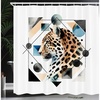 image:imageAmbesonne Pink Shower Curtain Blushy Fashion of Abstract Geometric Triangle Pattern with Stripes and Dots Cloth Fabric Bathroom Decor Set with Hooks 69 W x 70 L Blush White Dark GreyBrown White and Blue