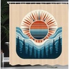Pale Peach Sea Blue and Amber